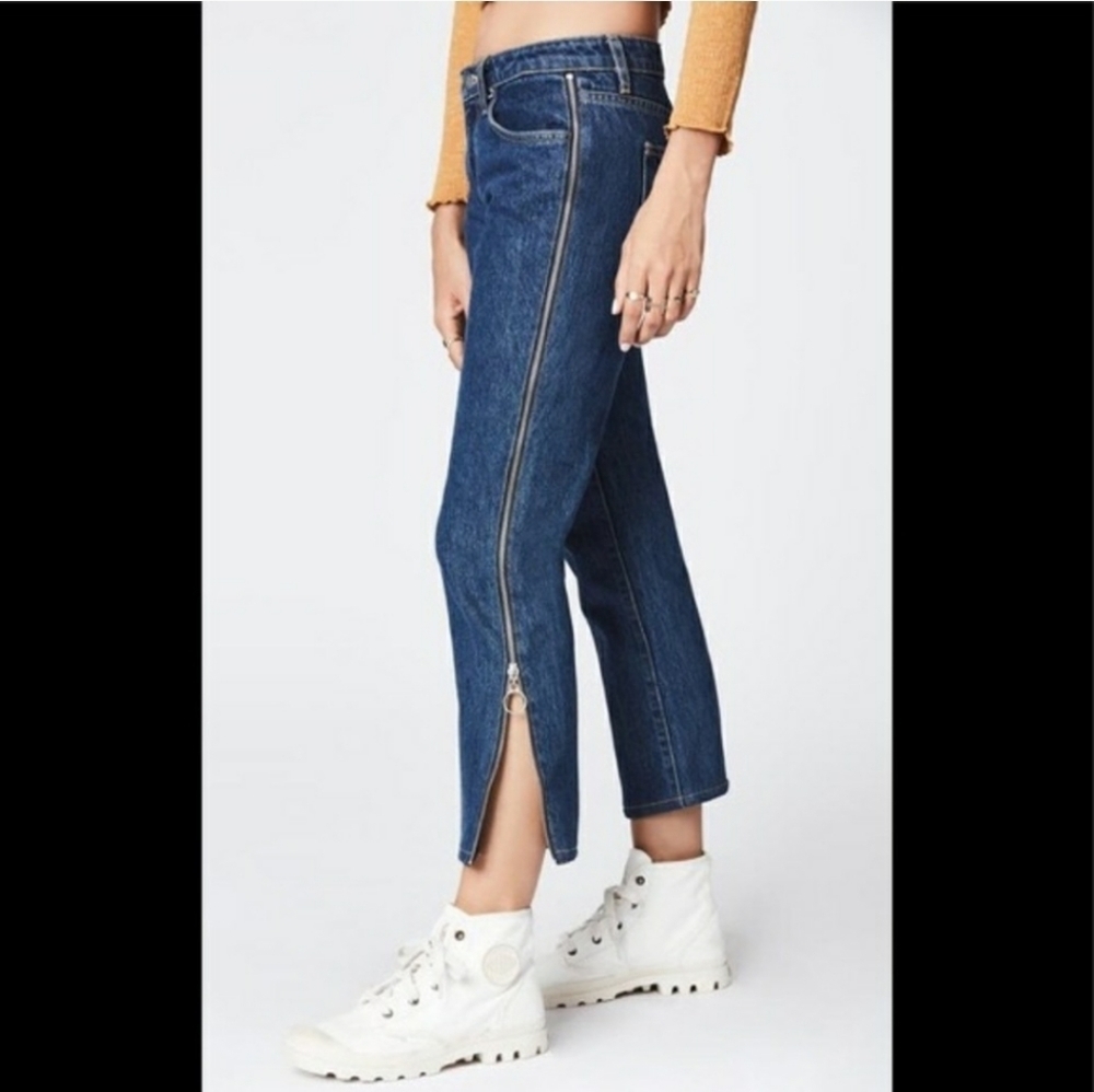 Carmar Denim Desdemona Side Zipper Relaxed Crop Jeans NEW Size 26